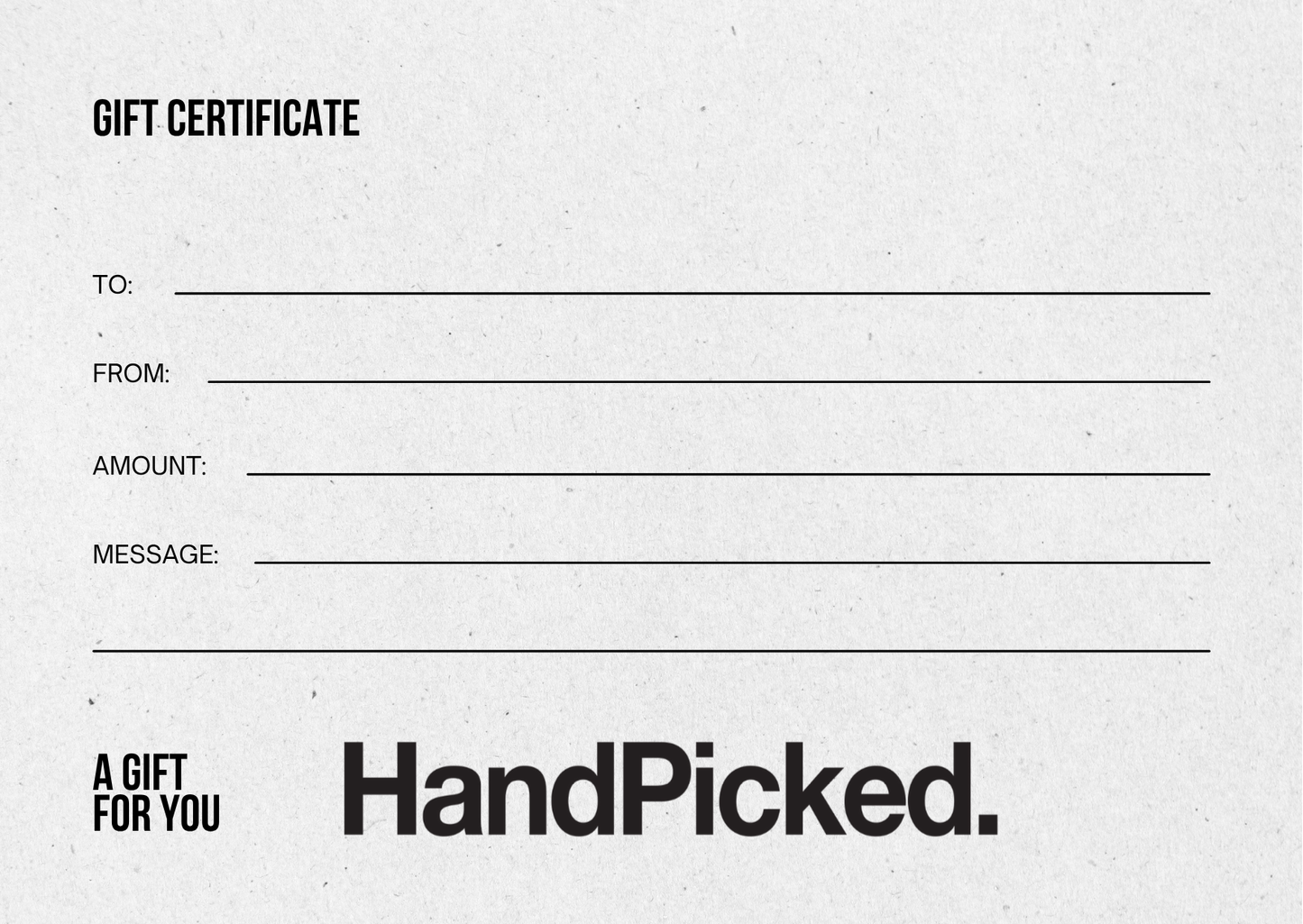 HandPicked Gift Card